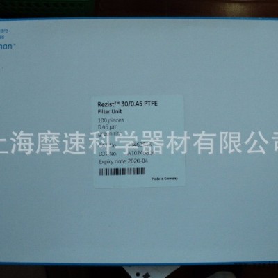 WHATMAN ReZist針頭式濾器30mm無菌PTFE材質(zhì)0.45um 10463513