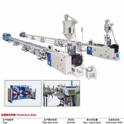 金緯機(jī)械PP-R,、PE-RT,、PE-X 等冷熱水管擠出生產(chǎn)線 高效