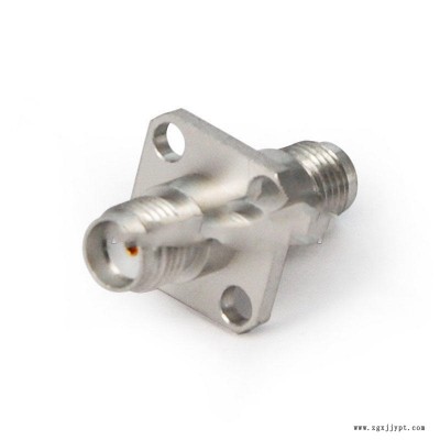 SMA(母)-SMA(母)精密轉(zhuǎn)接器，4孔法蘭,，帶密封圈,，DC-18GHz