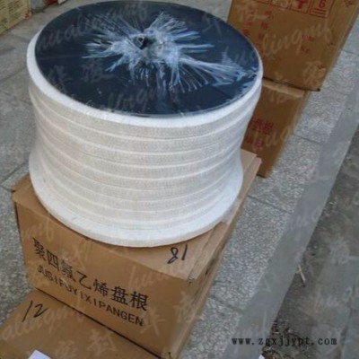 10毫米聚四氟乙烯盤根,，DN耐腐蝕聚含油四氟盤根，泵用密封填料墊環(huán)圈四祥碩和