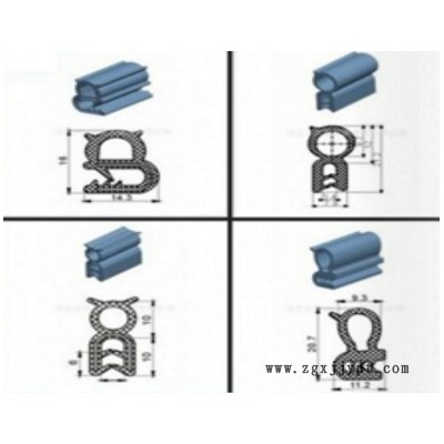 益通平板型膠條 門窗汽車機柜集裝箱硅橡膠密封條 耐高溫高壓防撞條密封條