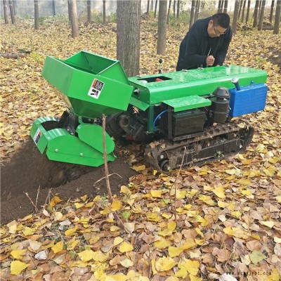 柴油自走式開溝機(jī) 橡膠履帶施肥機(jī)價(jià)格 遙控鋤草機(jī)