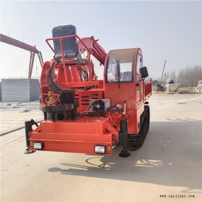 定做6噸后驅(qū)式履帶隨車抓 山區(qū)樹木橡膠履帶隨車抓 久征爬山虎車載抓木機jz