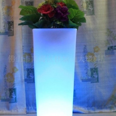 加工定制LED燈箱花盆，發(fā)光燈箱花盆，塑料燈箱花盆(圖)
