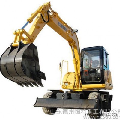 山東德州恒特輪胎式液壓HTL85-8挖掘機 輪胎式液壓挖掘機