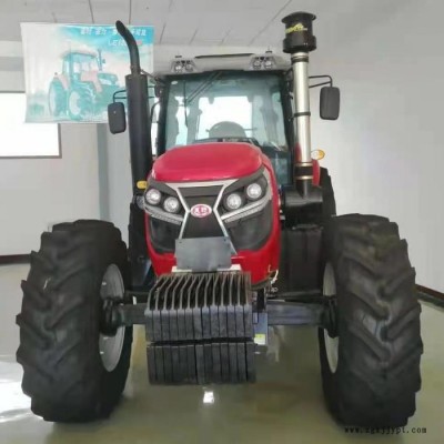 昊鵬2404大型拖拉機 加寬輪胎 加重型TS后橋 四驅(qū)六缸輪式拖拉機 多用途耕整收獲拖拉機