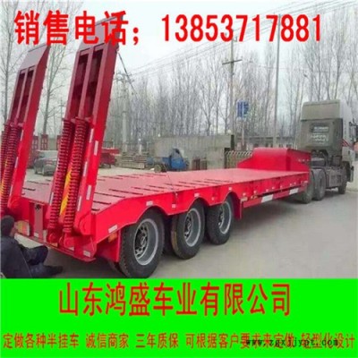 2軸9米長(zhǎng)2.9米寬高低輪胎外漏式機(jī)械爬梯低平板半掛車價(jià)格