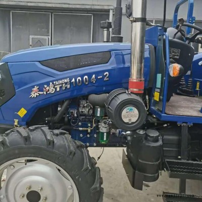 水旱兩用四輪拖拉機 泰鴻1004拖拉機 大橋大輪胎高配置拖拉機 國三柴油電噴式動力拖拉機