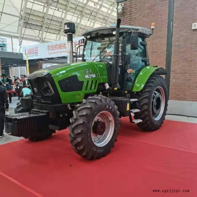 華夏2104TG大橋拖拉機 雙輪胎高配置整地機 原車空調(diào) 濰柴六缸四驅(qū)拖拉機 多缸農(nóng)用深耕犁鏵拖拉機