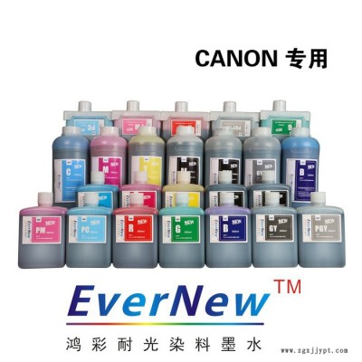 鴻盛EverNew適用于CANON大幅面 高耐光抗UV染料墨水