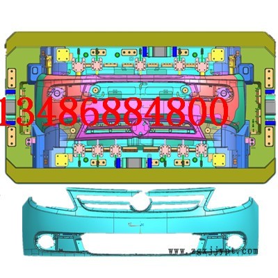 專業(yè)訂做各種款式類型汽車件保險(xiǎn)杠模具 汽車前后注塑保險(xiǎn)杠模具