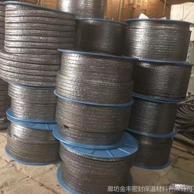 阜新市編織石墨密封圈 石墨填料 石墨盤根 高強石墨盤根 任意規(guī)格都可加工金豐牌