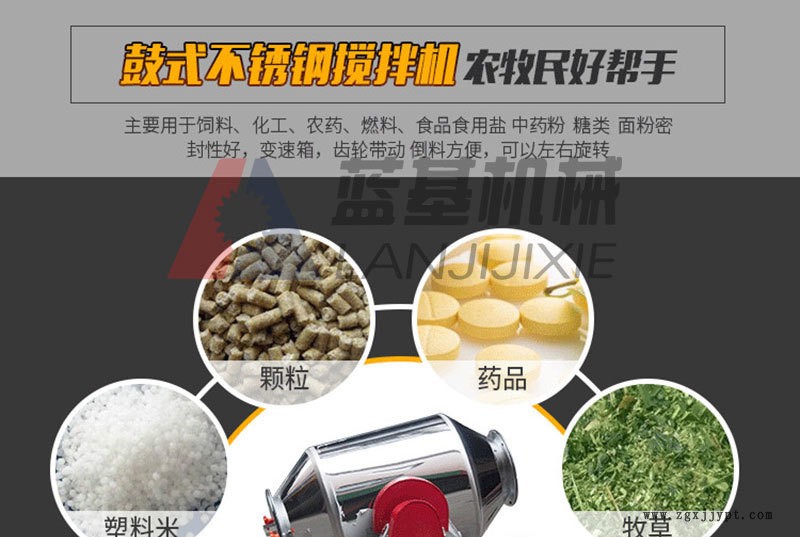 供應(yīng)不銹鋼催化劑干粉物料混合機 醫(yī)藥顆?；旌蠑嚢铏C 混合均勻示例圖5