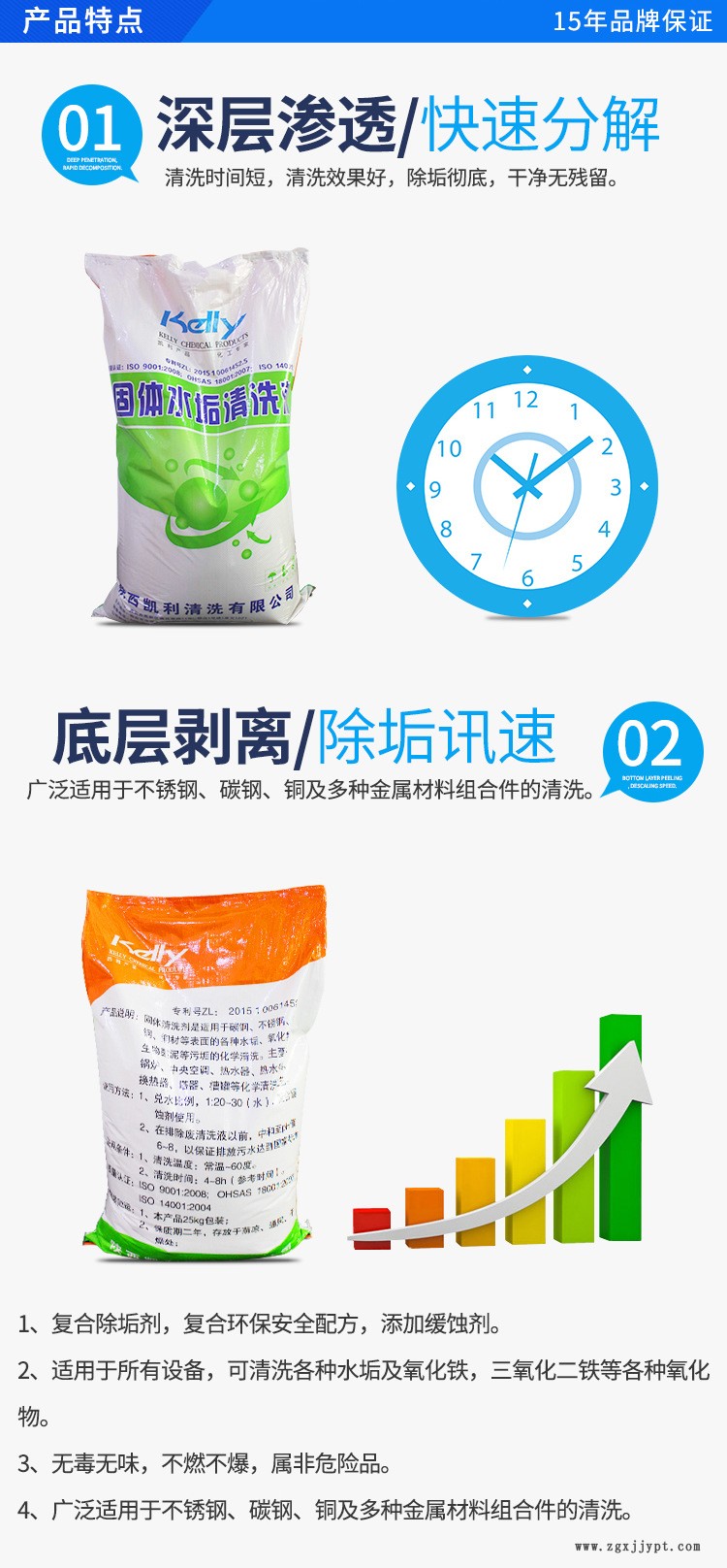 蒸發(fā)器除垢清洗劑 熱水器除垢劑 模具水垢清洗劑示例圖2