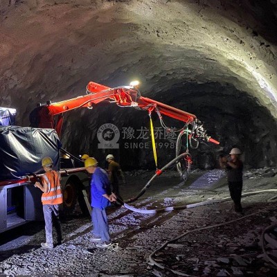 車載濕噴機(jī)機(jī)械手回彈率低 粉塵濃度低